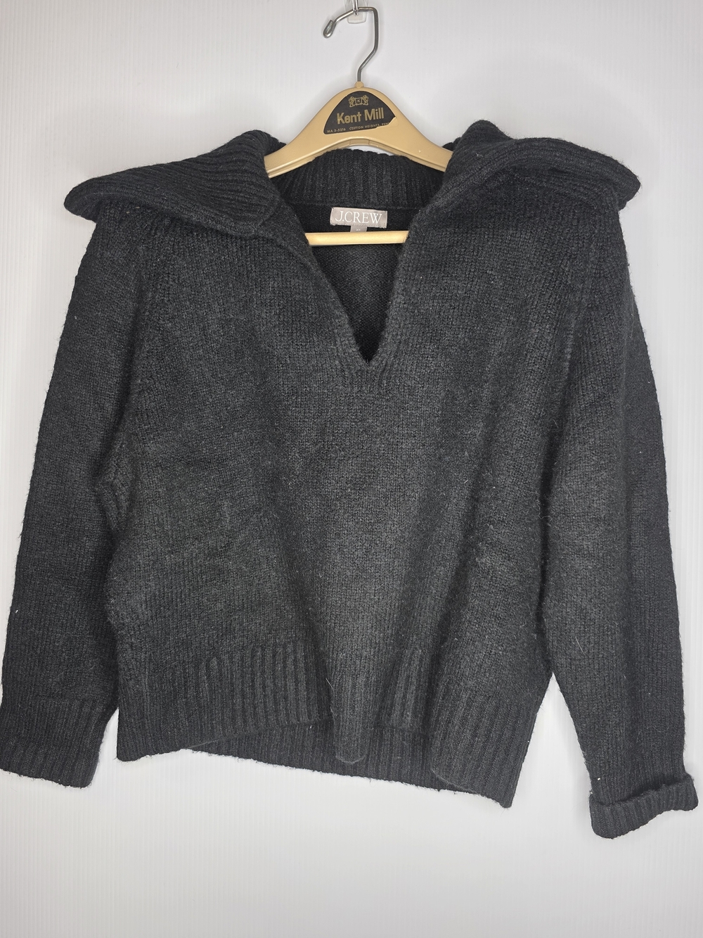 J. Crew Merino Wool Alpaca Blend Oversized Sailor Collar Sweater Size XS
